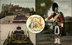 Edinburgh Castle from Esplanade Postcard