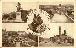 Best of Luck from Paisley Scotland Postcard Postcard