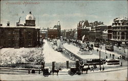 Piccadilly Manchester, England Greater Manchester Postcard Postcard