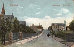 Church Road, Sheriff Hill Postcard