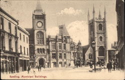 Municipal Buildings Reading, England Berkshire Postcard Postcard