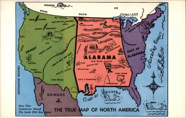 The True Map of North America Maps