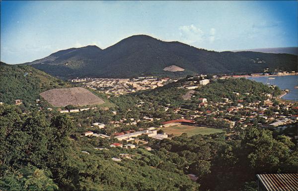 Bird's Eye View of the City of Charlotte Amalie, St. Thomas Virgin Islands