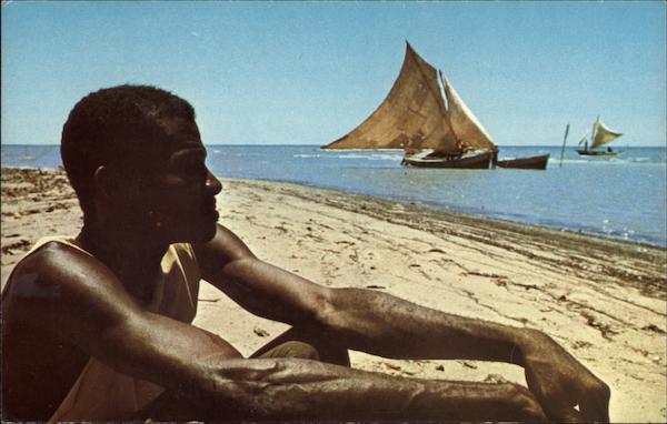 Fisherman Haiti Caribbean Islands