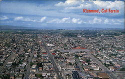 Aerial View of City Richmond, CA Postcard Postcard