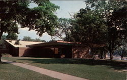 Public Library Building Postcard