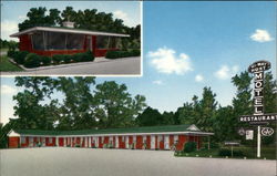 Hi-Way Host Motel and Restaurant Postcard