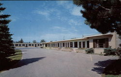 Burks motel Alpena, MI Postcard Postcard