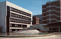 University of Iowa - Entrance to the University Hospital Iowa City, IA Postcard Postcard