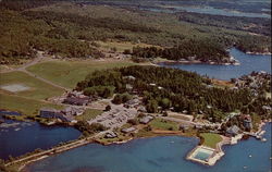 Sebasco Lodge and Cottages, On Casco Bay Postcard