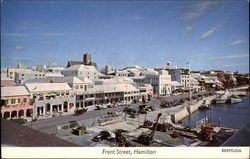 Front Street Hamilton, Bermuda Postcard Postcard