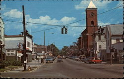 Norway, Maine - View of Main Street Postcard