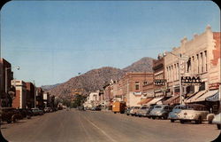 Main Street and Looking West Postcard