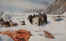 Hunters in Alaska Ukivok, AK Postcard 