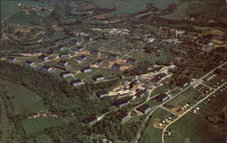 Aerial View of Town, Nelson County Postcard