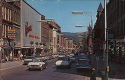 Main Street Oneonta, NY Postcard Postcard