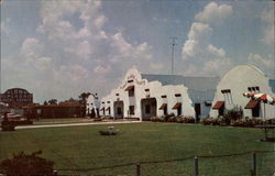 The Alamo Plaza Hotel Courts Savannah, GA Postcard Postcard