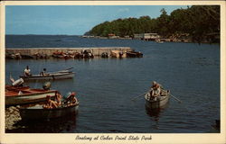 Boating at Cedar Point State Park Thousand Islands, NY Postcard Postcard