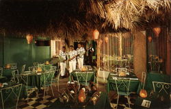 Coconut Bar, House of Palms Restaurant Postcard