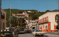 Post Office Square in Charlotte Amalie Postcard