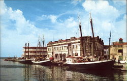 View of Wharf Barbados, British West Indies Caribbean Islands Postcard Postcard