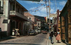 Street Scene at Charlotte Amalie Postcard