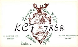 KC7 7868 Elkton, VA QSL & Ham Radio Postcard Postcard