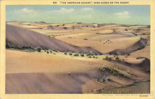 The American Sahara - Sand Dunes on the Desert Buckeye Arizona
