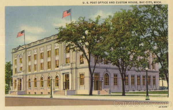 U. S. Post Office And Custom House Bay City Michigan