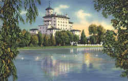 Vista of Broadmoor Hotel From the Lake Colorado Springs, CO Postcard Postcard