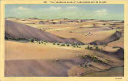 The American Sahara - Sand Dunes on the Desert Buckeye, AZ Postcard Postcard