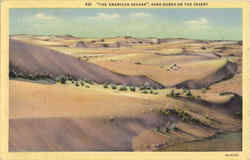 The American Sahara - Sand Dunes on the Desert Postcard