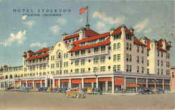Hotel Stockton California Postcard Postcard