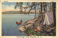 Greetings From Glasser New Jersey Postcard Postcard