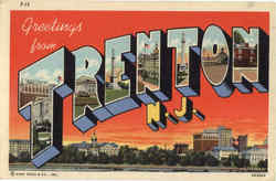 Greetings From Trenton New Jersey Postcard Postcard