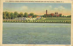 Showing Farnham Park And High School Postcard