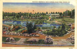 Reinisch Memorial Rock Garden, Gage Park Topeka, KS Postcard Postcard