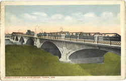 Kansas Avenue, Raw River Bridge Postcard