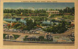 Reinisch Memorial Rock Garden Topeka, KS Postcard Postcard