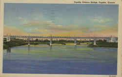 Topeka Avenue Bridge, V Postcard