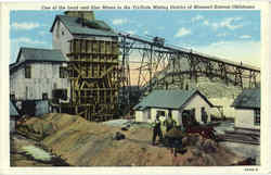 One of the Lead and Zinc Mines Scenic, MO Postcard 