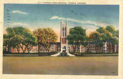 Topaka High School Topeka, KS Postcard Postcard
