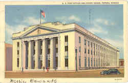 U. S. Post Office And Court House Topeka, KS Postcard Postcard