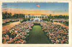 Reinisch Memorial Rose Garden, Gage Park Topeka, KS Postcard Postcard