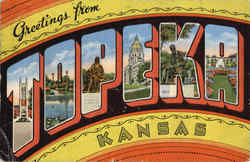 Greetings From Topeka Postcard