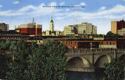 Skyline View of Wichita Postcard