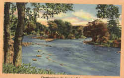 Greetings From Big Rapids Postcard