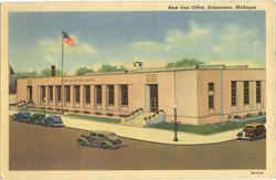 New Post Office Kalamazoo, MI Postcard Postcard