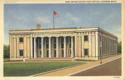 New United States post Office Jackson, MI Postcard Postcard