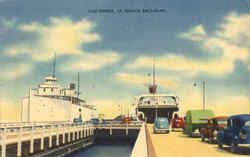 Car Ferries Saint Ignace, MI Postcard Postcard